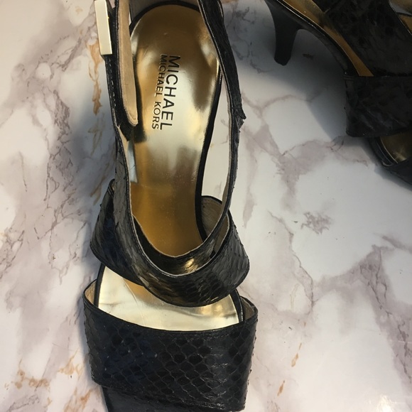 Authentic Gorgeous Michael Kors Shoes Real Snakeskin - Picture 3 of 7